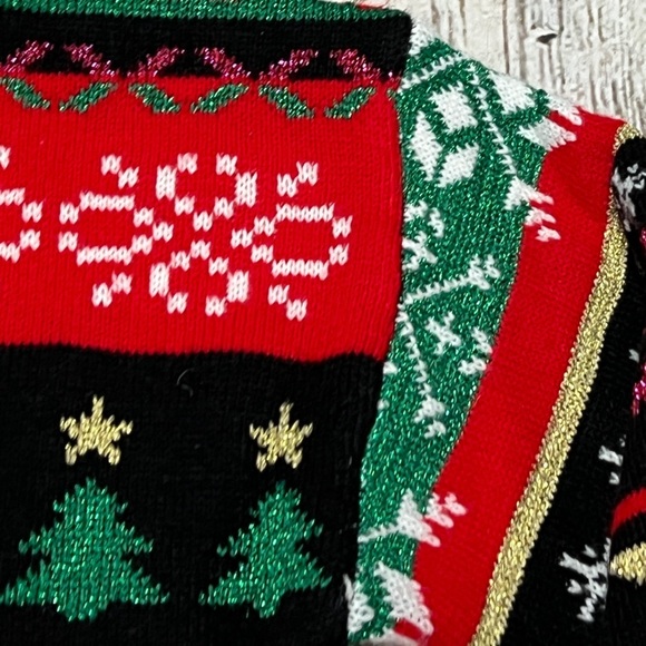 Christmas Sweater Ugly Sweater Party Knit Womens Xmas Sweatshirt Crewneck - Picture 4 of 6